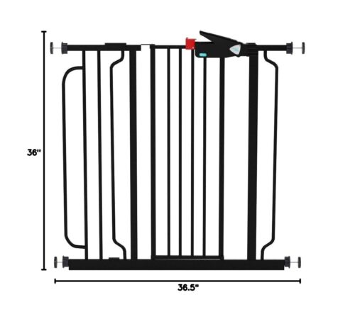 Regalo Easy Step 38.5-Inch Wide Walk Thru Baby Gate, Includes 6-Inch Extension Kit, Pressure Mount Kit, Wall Cups - Image 44