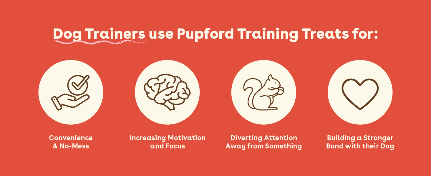 Dog Trainers Use Pupford Treats for No Mess Increasing Motivation Diverting Attention Building Bond