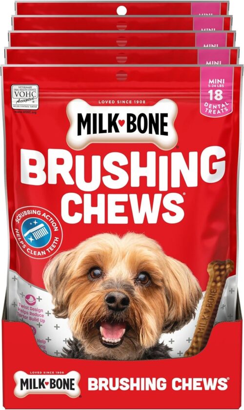 Milk-Bone Brushing Chews Daily Dental Dog Treats, Chicken Flavor, Large, 25 Count - Image 32