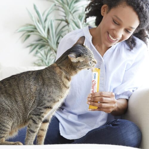 INABA Churu Cat Treats, Grain-Free, Lickable, Squeezable Creamy Purée Cat Treat/Topper with Vitamin E & Taurine, 0.5 Ounces Each Tube, 50 Tubes, Tuna & Chicken Variety - Image 16