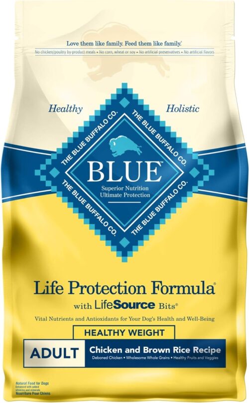 Blue Buffalo Life Protection Formula Adult Dry Dog Food, Helps Build and Maintain Strong Muscles, Made with Natural Ingredients, Chicken & Brown Rice Recipe, 30-lb. Bag - Image 114