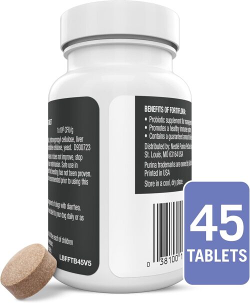 Purina Pro Plan Veterinary Supplements FortiFlora Dog Probiotic Supplement, Canine Nutritional Supplement - 30 Ct. Box - Image 20