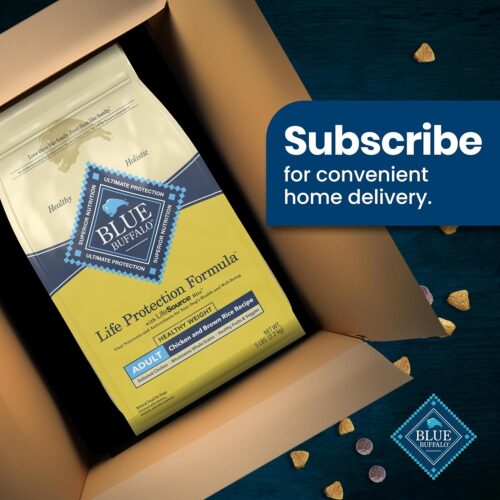 Blue Buffalo Life Protection Formula Adult Dry Dog Food, Helps Build and Maintain Strong Muscles, Made with Natural Ingredients, Chicken & Brown Rice Recipe, 30-lb. Bag - Image 211