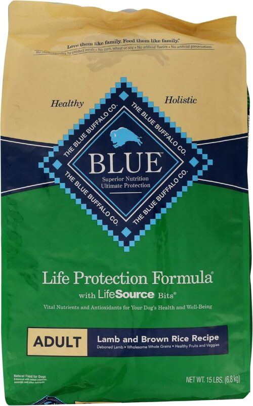 Blue Buffalo Life Protection Formula Adult Dry Dog Food, Helps Build and Maintain Strong Muscles, Made with Natural Ingredients, Chicken & Brown Rice Recipe, 30-lb. Bag - Image 250