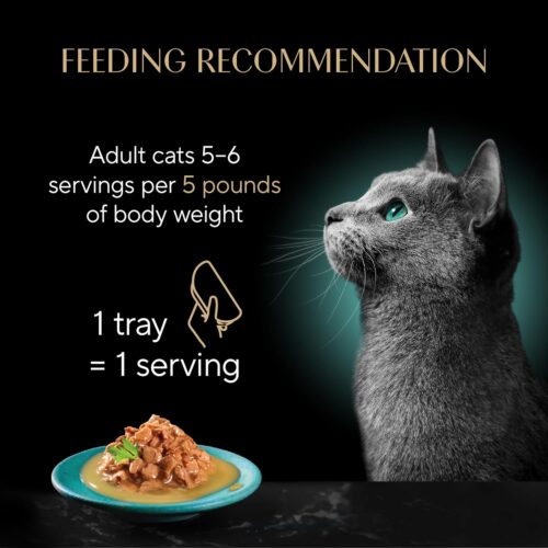 Sheba Perfect Portions Wet Cat Food Cuts in Gravy Variety Pack, Roasted Chicken Entree, With Sustainable Salmon, and Tender Turkey Entree, 2.6 oz. Twin-Pack Trays (24 Count, 48 Servings) - Image 20