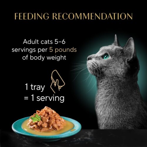 Sheba Perfect Portions Wet Cat Food Cuts in Gravy Variety Pack, Roasted Chicken Entree, With Sustainable Salmon, and Tender Turkey Entree, 2.6 oz. Twin-Pack Trays (24 Count, 48 Servings) - Image 142