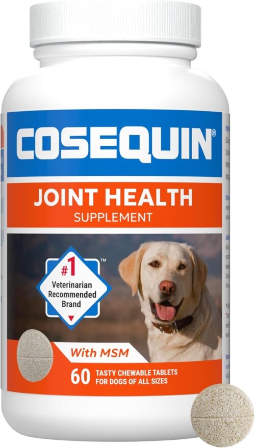 Nutramax Laboratories Cosequin Maximum Strength Joint Health Supplement for Dogs - With Glucosamine, Chondroitin, and MSM, 132 Chewable Tablets - Image 18