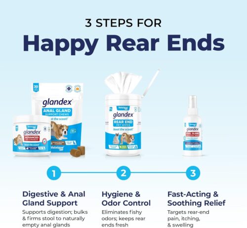 Vetnique Labs Glandex Anal Gland Soft Chew Treats with Pumpkin for Dogs Digestive Enzymes, Probiotics Fiber Supplement for Dogs Boot The Scoot (Peanut Butter Chews, 60 Count) - Image 18