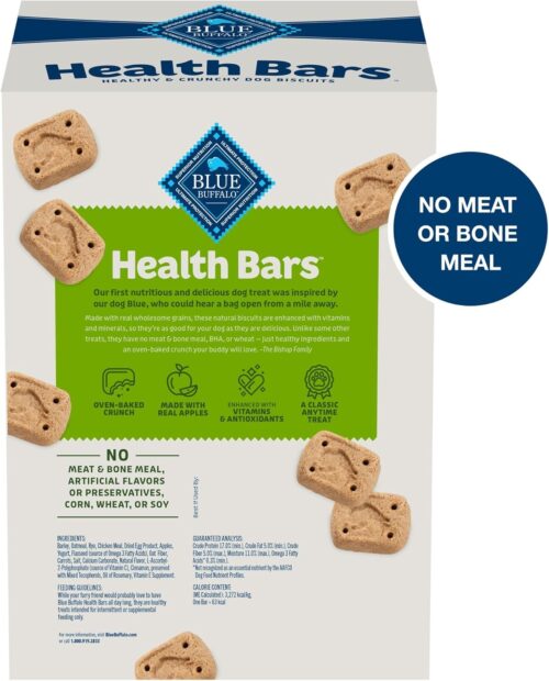 Blue Buffalo Health Bars Crunchy Dog Biscuits, Oven-Baked With Natural Ingredients, Pumpkin & Cinnamon, 16-oz Bag - Image 61