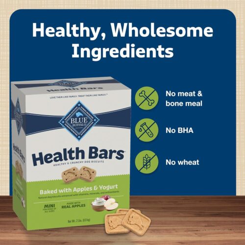 Blue Buffalo Health Bars Crunchy Dog Biscuits, Oven-Baked With Natural Ingredients, Pumpkin & Cinnamon, 16-oz Bag - Image 66