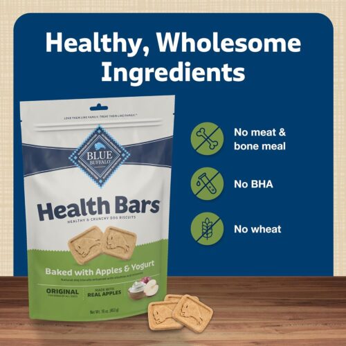 Blue Buffalo Health Bars Crunchy Dog Biscuits, Oven-Baked With Natural Ingredients, Pumpkin & Cinnamon, 16-oz Bag - Image 75