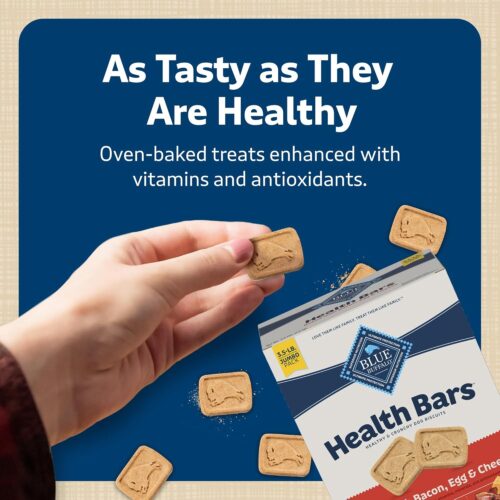Blue Buffalo Health Bars Crunchy Dog Biscuits, Oven-Baked With Natural Ingredients, Pumpkin & Cinnamon, 16-oz Bag - Image 81