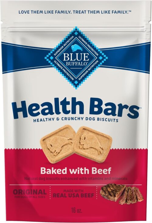 Blue Buffalo Health Bars Crunchy Dog Biscuits, Oven-Baked With Natural Ingredients, Pumpkin & Cinnamon, 16-oz Bag - Image 83
