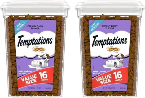 TEMPTATIONS Classic Crunchy and Soft Cat Treats Tasty Chicken Flavor, 16 Ounce (Pack of 1) - Image 84