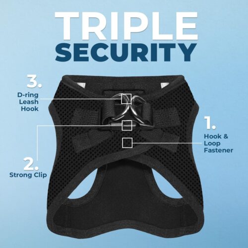 Best Pet Supplies Voyager Step-in Air Dog Harness - All Weather Mesh, Reflective, No Pull Harness for Small, Medium Dogs, Cats - Secure with Hook & Loop Fastener, Buckle, Double D-Rings - Fuchsia, S - Image 59