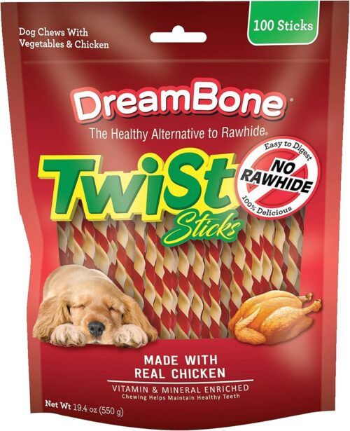 DreamBone Twist Sticks, Made With Real Chicken, Rawhide-Free Chews for Dogs, 50 Count - Image 12