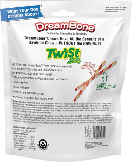 DreamBone Twist Sticks, Made With Real Chicken, Rawhide-Free Chews for Dogs, 50 Count - Image 13