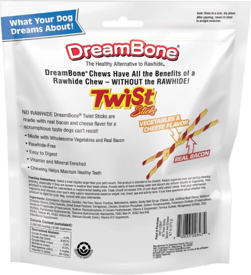 DreamBone Twist Sticks, Made With Real Chicken, Rawhide-Free Chews for Dogs, 50 Count - Image 24