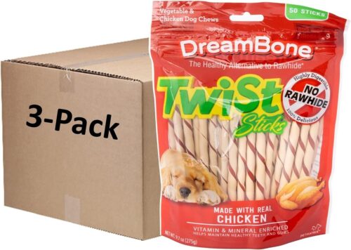 DreamBone Twist Sticks, Made With Real Chicken, Rawhide-Free Chews for Dogs, 50 Count - Image 45