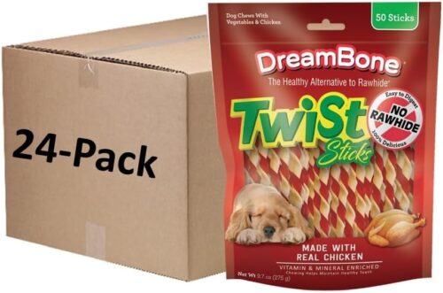 DreamBone Twist Sticks, Made With Real Chicken, Rawhide-Free Chews for Dogs, 50 Count - Image 48