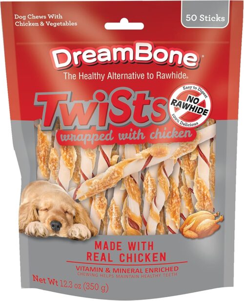 DreamBone Twist Sticks, Made With Real Chicken, Rawhide-Free Chews for Dogs, 50 Count - Image 54