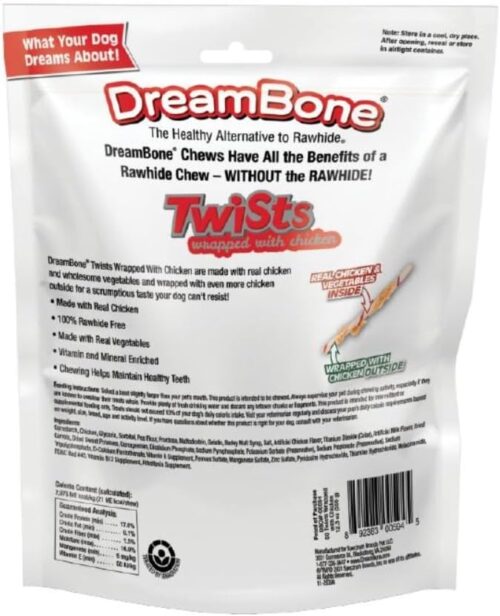 DreamBone Twist Sticks, Made With Real Chicken, Rawhide-Free Chews for Dogs, 50 Count - Image 55