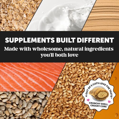 Pet Honesty Cat Multivitamin Crunchy & Creamy Chews - Cat Treats for Health + Immune, Joint Support, Skin & Coat, & Digestion - Vitamins with Omega 3s, Lysine & Probiotics (30 Day Supply) - Image 7