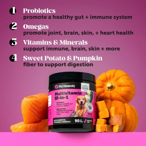 Pet Honesty Cat Multivitamin Crunchy & Creamy Chews - Cat Treats for Health + Immune, Joint Support, Skin & Coat, & Digestion - Vitamins with Omega 3s, Lysine & Probiotics (30 Day Supply) - Image 12
