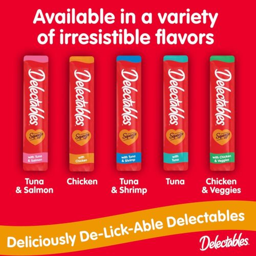 Delectables Squeeze Up Variety Pack, Creamy Squeezable Puree, Lickable Wet Cat Treats, Grain Free, No Added Fillers, No by-Products, No Added Preservatives, 0.5 Ounces Tube, 72 Tubes Total - Image 35