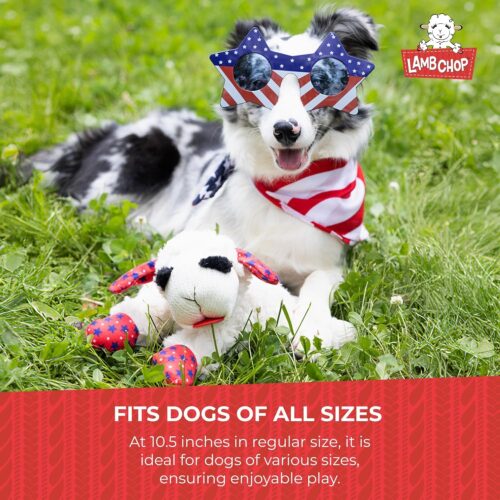 Multipet Lamb Chop Dog Plush Toy - Squeaky Toy for All Dogs - Extra Soft Plush - Stuffed Animal Dog Toy for Cuddling & Playing - Cute Pet Toy (6", Cream) - Image 8