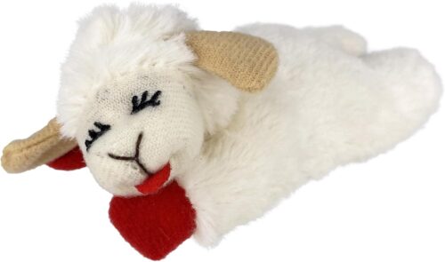 Multipet Lamb Chop Dog Plush Toy - Squeaky Toy for All Dogs - Extra Soft Plush - Stuffed Animal Dog Toy for Cuddling & Playing - Cute Pet Toy (6", Cream) - Image 19