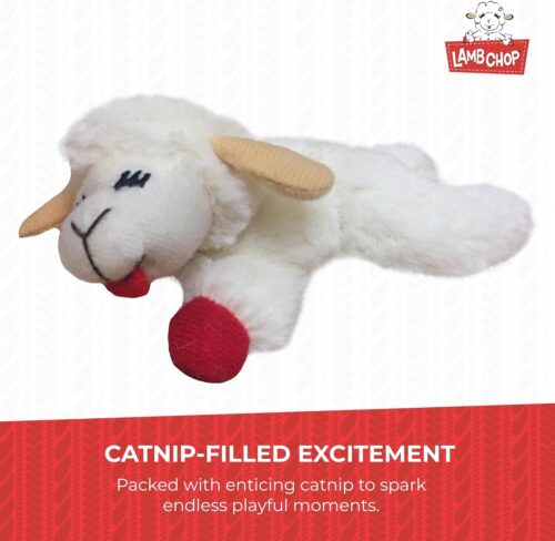 Multipet Lamb Chop Dog Plush Toy - Squeaky Toy for All Dogs - Extra Soft Plush - Stuffed Animal Dog Toy for Cuddling & Playing - Cute Pet Toy (6", Cream) - Image 24