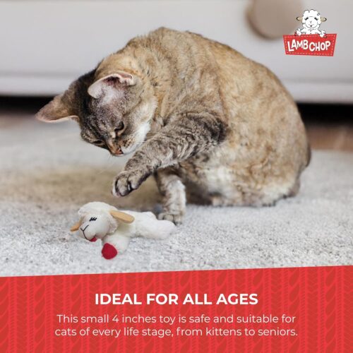 Multipet Lamb Chop Dog Plush Toy - Squeaky Toy for All Dogs - Extra Soft Plush - Stuffed Animal Dog Toy for Cuddling & Playing - Cute Pet Toy (6", Cream) - Image 25
