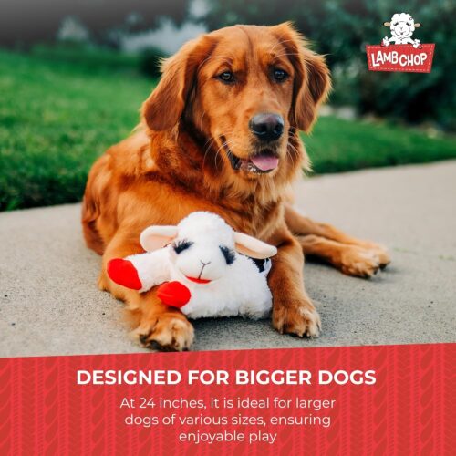 Multipet Lamb Chop Dog Plush Toy - Squeaky Toy for All Dogs - Extra Soft Plush - Stuffed Animal Dog Toy for Cuddling & Playing - Cute Pet Toy (6", Cream) - Image 33