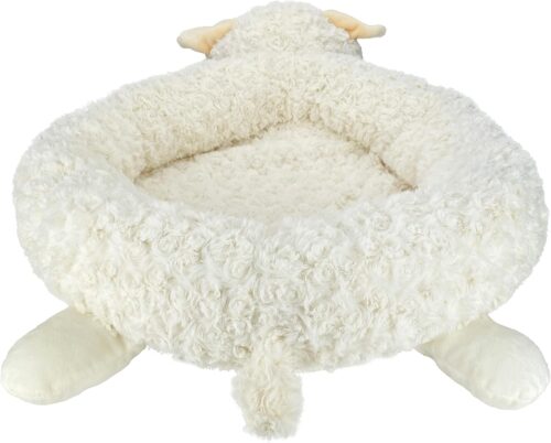 Multipet Lamb Chop Dog Plush Toy - Squeaky Toy for All Dogs - Extra Soft Plush - Stuffed Animal Dog Toy for Cuddling & Playing - Cute Pet Toy (6", Cream) - Image 38