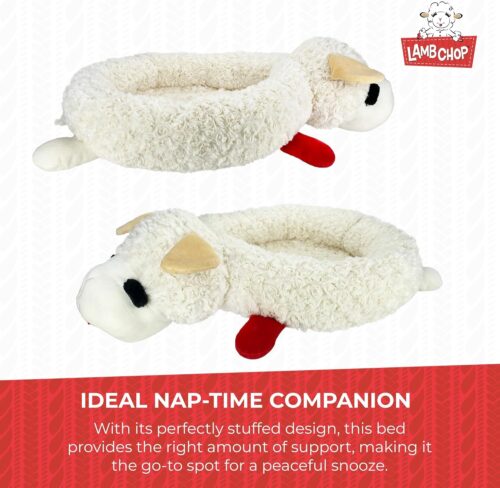 Multipet Lamb Chop Dog Plush Toy - Squeaky Toy for All Dogs - Extra Soft Plush - Stuffed Animal Dog Toy for Cuddling & Playing - Cute Pet Toy (6", Cream) - Image 41