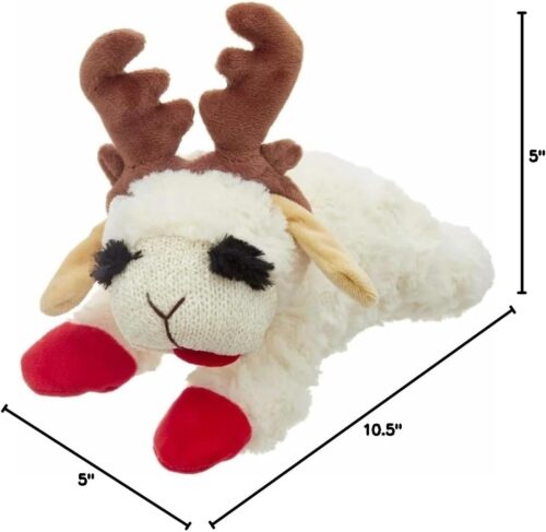 Multipet Lamb Chop Dog Plush Toy - Squeaky Toy for All Dogs - Extra Soft Plush - Stuffed Animal Dog Toy for Cuddling & Playing - Cute Pet Toy (6", Cream) - Image 48