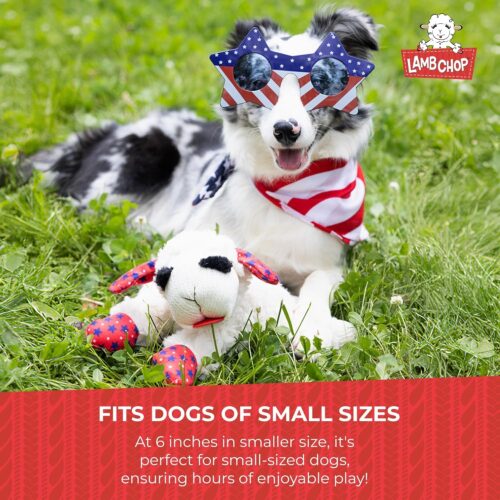 Multipet Lamb Chop Dog Plush Toy - Squeaky Toy for All Dogs - Extra Soft Plush - Stuffed Animal Dog Toy for Cuddling & Playing - Cute Pet Toy (6", Cream) - Image 60