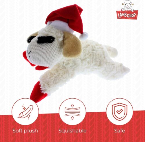 Multipet Lamb Chop Dog Plush Toy - Squeaky Toy for All Dogs - Extra Soft Plush - Stuffed Animal Dog Toy for Cuddling & Playing - Cute Pet Toy (6", Cream) - Image 64