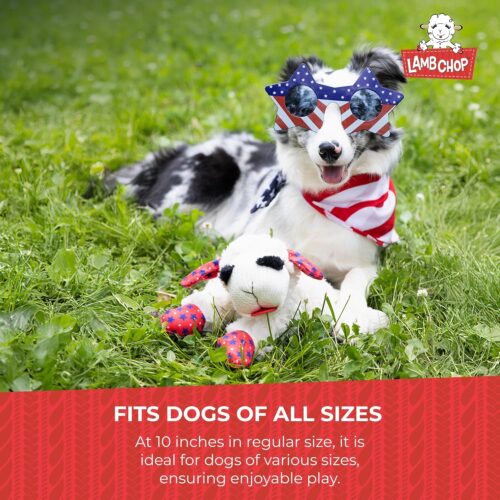Multipet Lamb Chop Dog Plush Toy - Squeaky Toy for All Dogs - Extra Soft Plush - Stuffed Animal Dog Toy for Cuddling & Playing - Cute Pet Toy (6", Cream) - Image 88