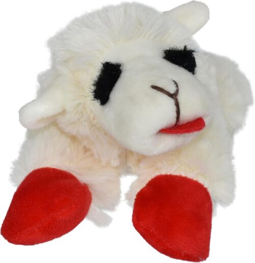 Multipet Lamb Chop Dog Plush Toy - Squeaky Toy for All Dogs - Extra Soft Plush - Stuffed Animal Dog Toy for Cuddling & Playing - Cute Pet Toy (6", Cream) - Image 92