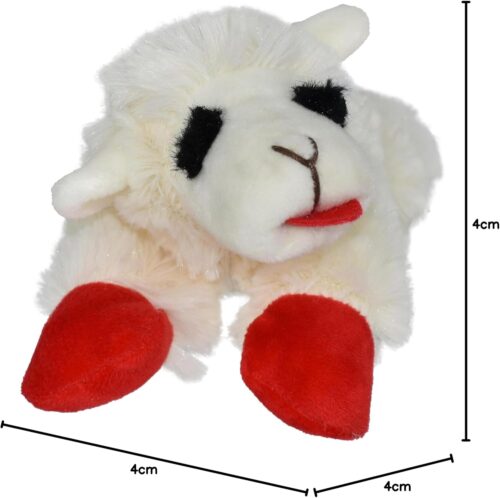 Multipet Lamb Chop Dog Plush Toy - Squeaky Toy for All Dogs - Extra Soft Plush - Stuffed Animal Dog Toy for Cuddling & Playing - Cute Pet Toy (6", Cream) - Image 98