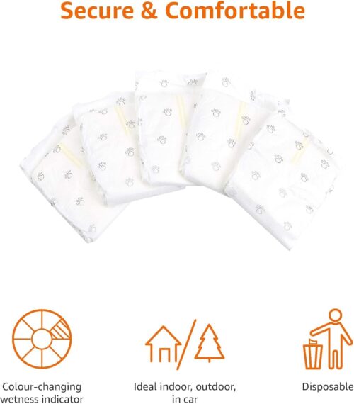 Amazon Basics Male Dog Diapers, 30 Count, Small, Ultra Absorbent Disposable Wrap with Secure Fit, Leakproof and Comfortable - Image 3