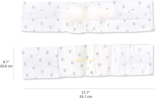 Amazon Basics Male Dog Diapers, 30 Count, Small, Ultra Absorbent Disposable Wrap with Secure Fit, Leakproof and Comfortable - Image 5