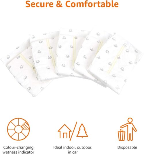 Amazon Basics Male Dog Diapers, 30 Count, Small, Ultra Absorbent Disposable Wrap with Secure Fit, Leakproof and Comfortable - Image 13