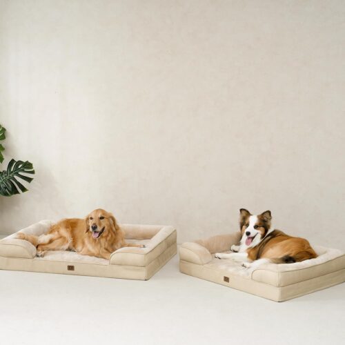 EHEYCIGA Orthopedic Dog Beds for Extra Large Dogs, Waterproof Memory Foam XL Pet Bed with Sides, Non-Slip and Egg-Crate Foam Big Dog Couch Bed with Washable Removable Cover, Grey - Image 27