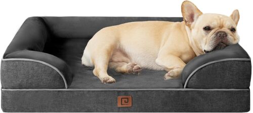 EHEYCIGA Orthopedic Dog Beds for Extra Large Dogs, Waterproof Memory Foam XL Pet Bed with Sides, Non-Slip and Egg-Crate Foam Big Dog Couch Bed with Washable Removable Cover, Grey - Image 28