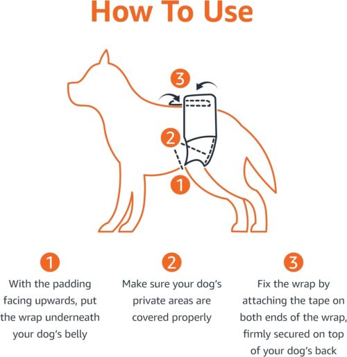 Amazon Basics Male Dog Diapers, 30 Count, Small, Ultra Absorbent Disposable Wrap with Secure Fit, Leakproof and Comfortable - Image 22