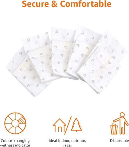 Amazon Basics Male Dog Diapers, 30 Count, Small, Ultra Absorbent Disposable Wrap with Secure Fit, Leakproof and Comfortable - Image 26