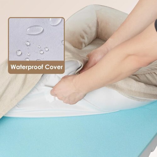 EHEYCIGA Orthopedic Dog Beds for Extra Large Dogs, Waterproof Memory Foam XL Pet Bed with Sides, Non-Slip and Egg-Crate Foam Big Dog Couch Bed with Washable Removable Cover, Grey - Image 66